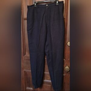 J. Crew Men's Black Linen Cuffed Pants Size 36
